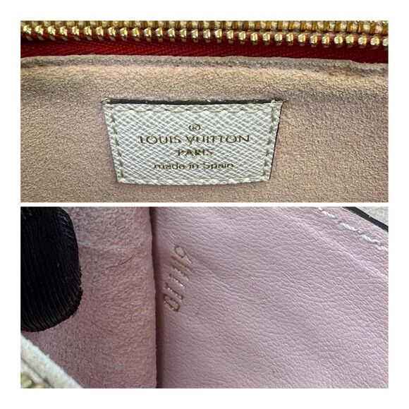 Louis Vuitton Giant Monogram Pink Red Chain Double Zip Pochette Crossbody - Picture 12 of 14